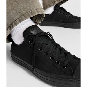 Converse Chuck Taylor All Star Classic Black Mono Low Top M5039 Unisex Men's 10